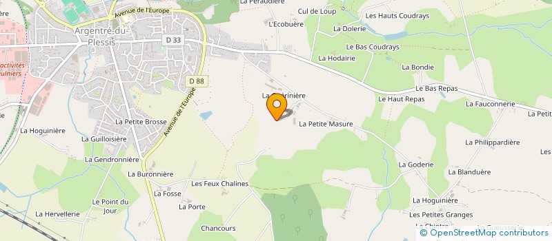 localisation de l'entreprise EARL BELLIARD JULIEN  BREAL-SOUS-VITRE