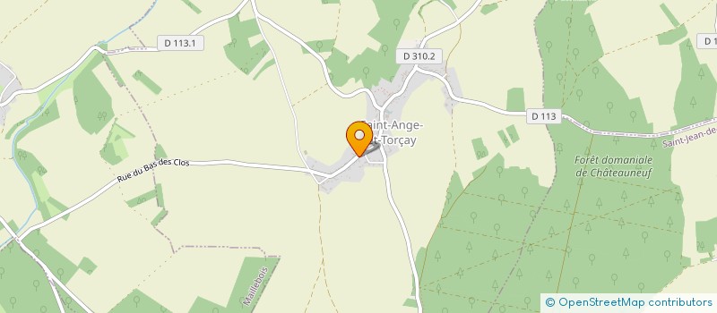 localisation de l'entreprise EARL BELLOIS MAURICE à SAINT-ANGE-ET-TORCAY