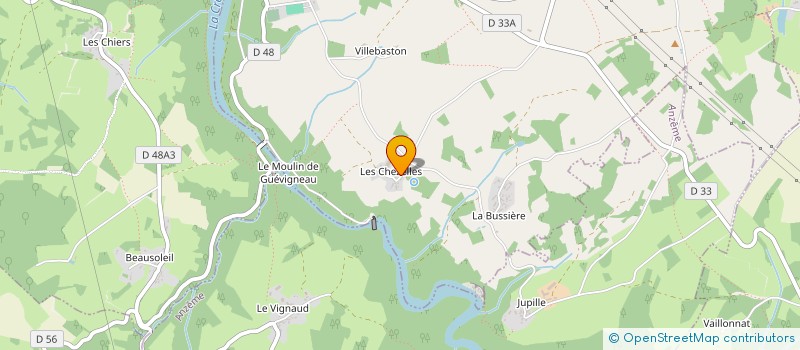 localisation de l'entreprise EARL BELOT à CHENIERS