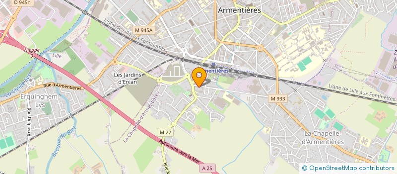 localisation de l'entreprise EARL BELVAL à LA CHAPELLE-D'ARMENTIERES