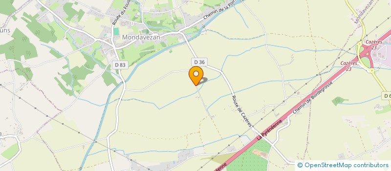 localisation de l'entreprise EARL BENASTRE  MONDAVEZAN