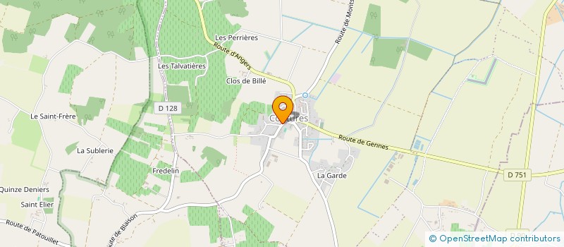 localisation de l'entreprise EARL BENOIT GUERET  BRISSAC LOIRE AUBANCE
