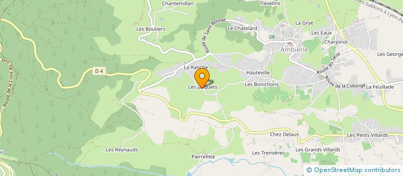 localisation de l'entreprise EARL BENOIT MORIN  AMBIERLE