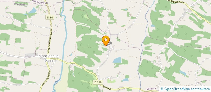 localisation de l'entreprise EARL BERGERIE D'ASTARAC  MIRAMONT D'ASTARAC