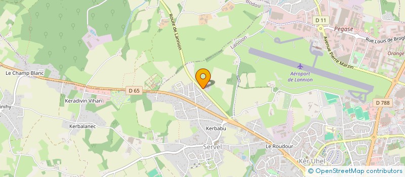 localisation de l'entreprise EARL BERGERIE DE KROAZ MIN  LANNION