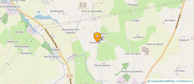 localisation de l'entreprise EARL BERGOT à PLABENNEC