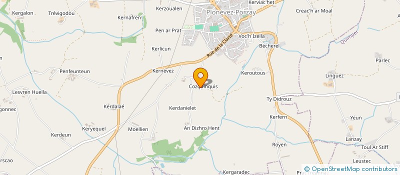 localisation de l'entreprise EARL BERNARD à PLONEVEZ-PORZAY