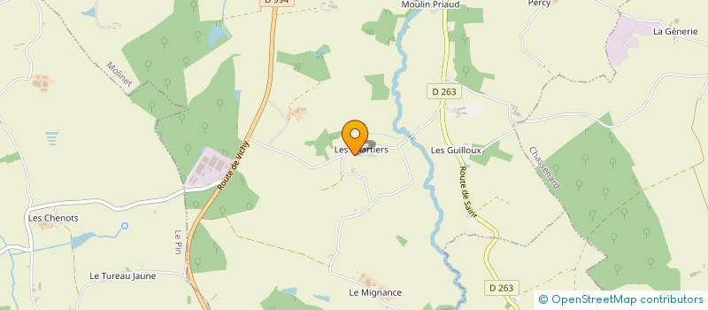 localisation de l'entreprise EARL BERNARDET  CHASSENARD