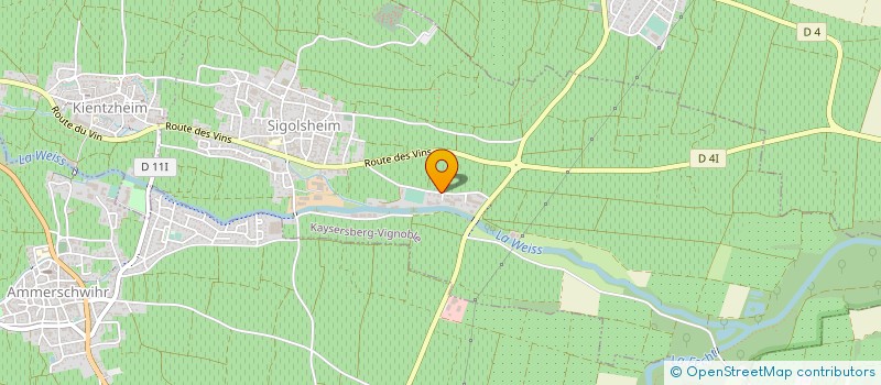 localisation de l'entreprise EARL BERNHARD FABRICE  KAYSERSBERG VIGNOBLE