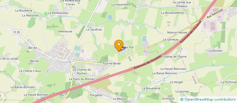 localisation de l'entreprise EARL BERRANGER à GOSNE
