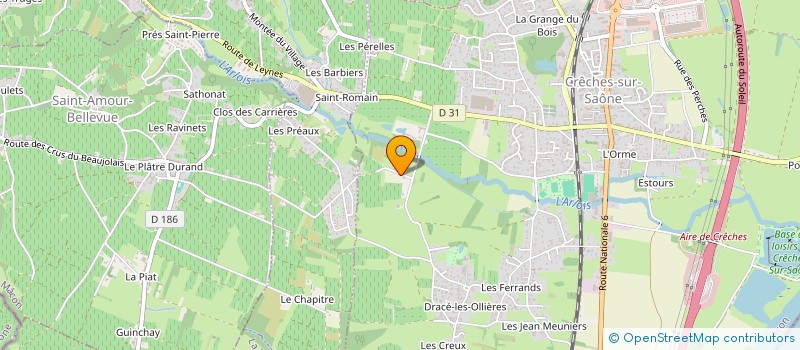 localisation de l'entreprise EARL BERTHIER  CRECHES-SUR-SAONE