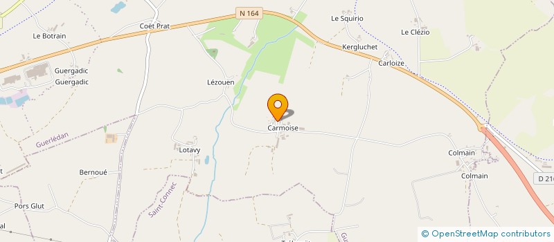 localisation de l'entreprise EARL BERTHO LE HELLEY  GUERLEDAN