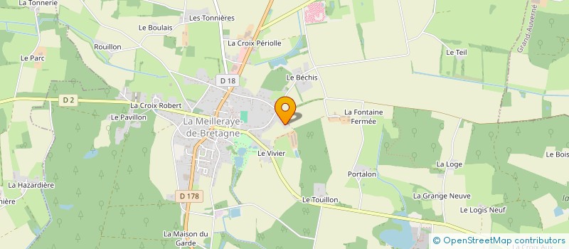localisation de l'entreprise EARL BERTIN à LA MEILLERAYE-DE-BRETAGNE