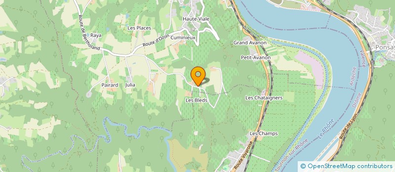 localisation de l'entreprise EARL BERTRAND  OZON