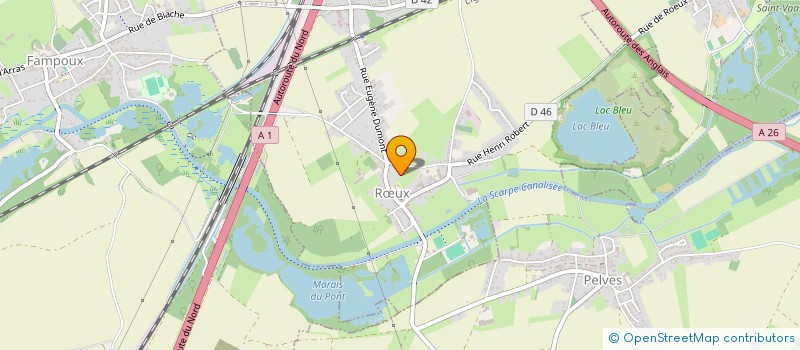 localisation de l'entreprise EARL BERTRAND  RUX