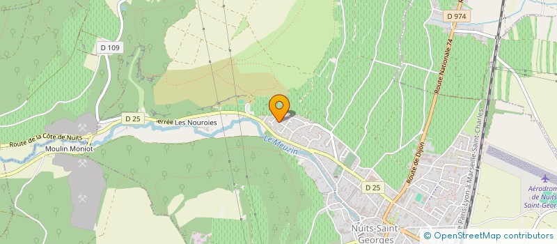 localisation de l'entreprise EARL BERTRAND MACHARD DE GRAMONT à NUITS-SAINT-GEORGES