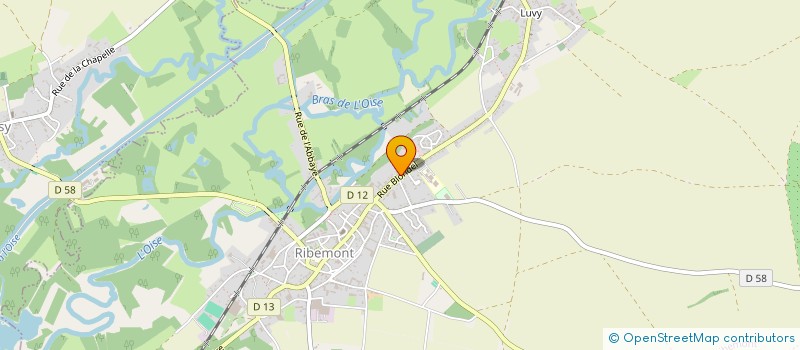 localisation de l'entreprise EARL BERTRAND POCHART  RIBEMONT