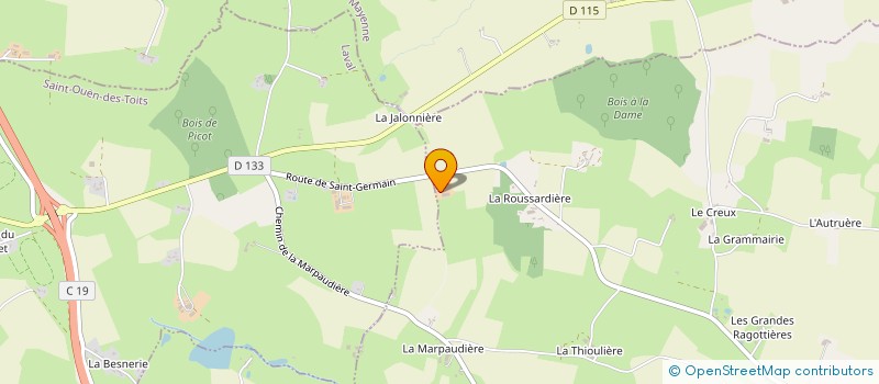 localisation de l'entreprise EARL BESNARD à SAINT-GERMAIN-LE-FOUILLOUX