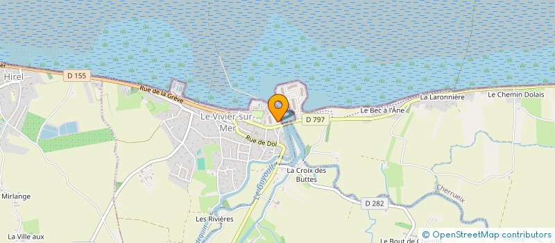 localisation de l'entreprise EARL BESNARD à LE VIVIER-SUR-MER