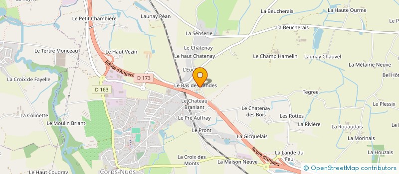 localisation de l'entreprise EARL BESNARD-DELAMARRE  CORPS-NUDS