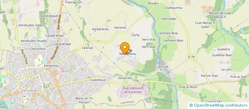 localisation de l'entreprise EARL BIANEIS JAOUEN à SAINT-FREGANT