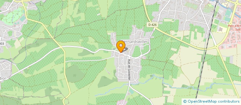 localisation de l'entreprise EARL BILGER  BERNARDSWILLER
