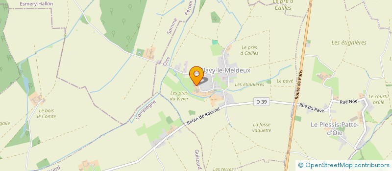 localisation de l'entreprise EARL BILLON FRANCK  FLAVY-LE-MELDEUX