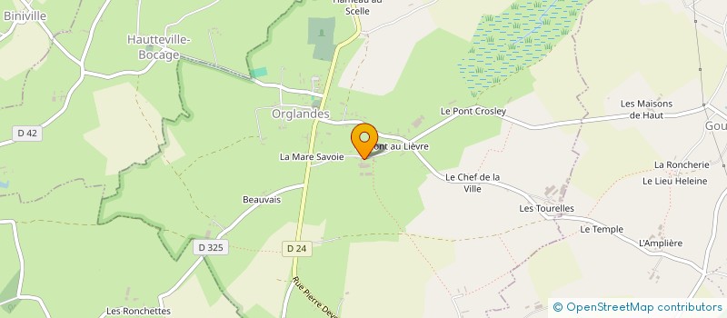localisation de l'entreprise EARL BILLY à ORGLANDES