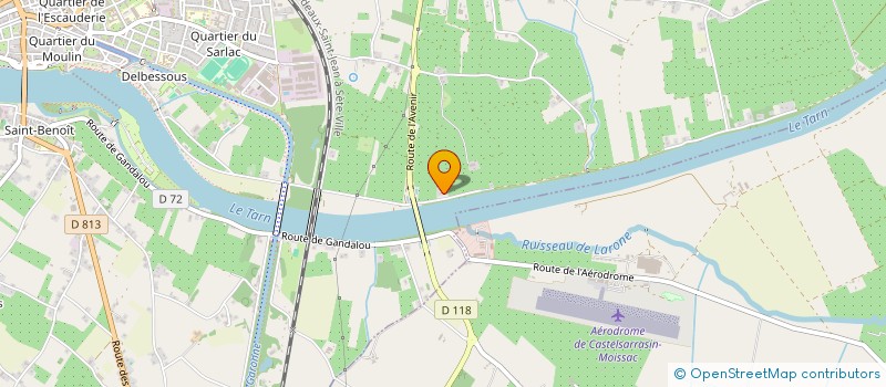 localisation de l'entreprise EARL BIO ANTONIOLLI  MOISSAC