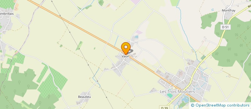 localisation de l'entreprise EARL BIORAYE à LES TROIS-MOUTIERS