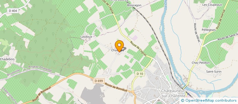 localisation de l'entreprise EARL BLANCHARD à ANGEAC-CHARENTE