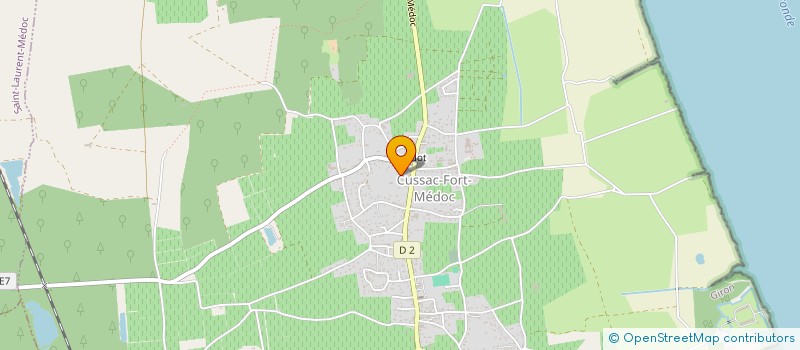 localisation de l'entreprise EARL BLANCHARD FRERES  CUSSAC-FORT-MEDOC
