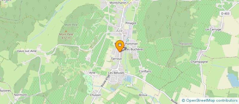 localisation de l'entreprise EARL BLANCHARD JEAN-YVES  AZE