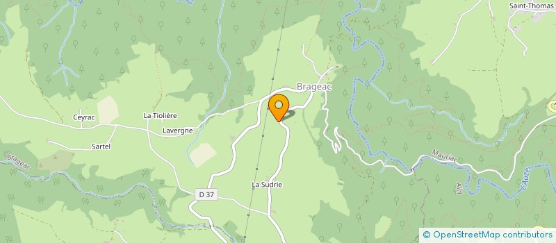 localisation de l'entreprise EARL BLANCHER à BRAGEAC