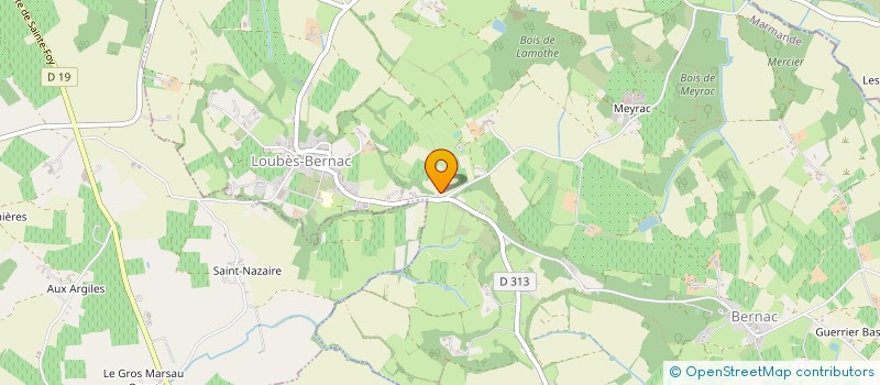 localisation de l'entreprise EARL BLANCHETON à DURAS