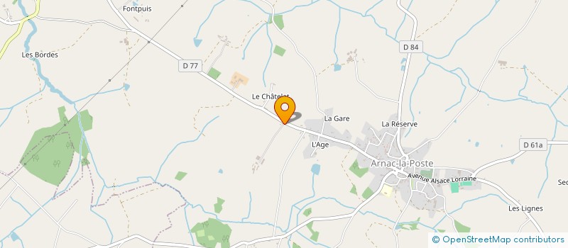 localisation de l'entreprise EARL BLOT à ARNAC-LA-POSTE