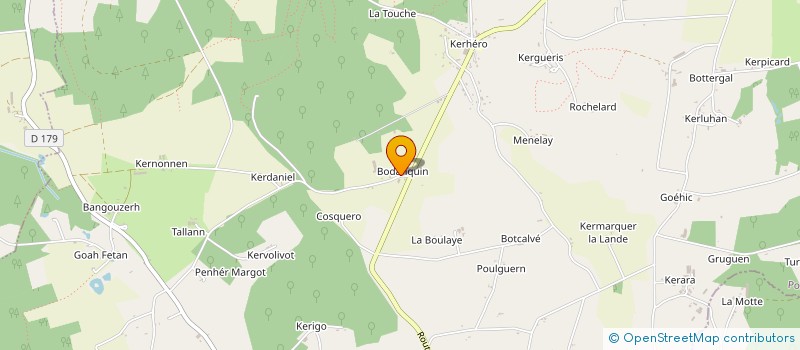 localisation de l'entreprise EARL BODANQUIN à MOUSTOIR-AC