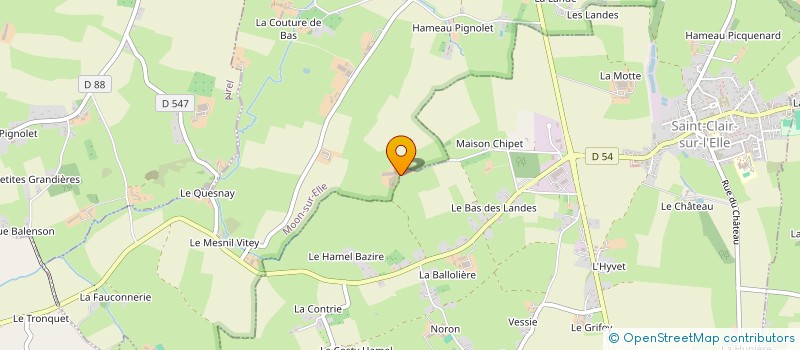 localisation de l'entreprise EARL BOERSMA DE L'HOTEL VIARD à MOON-SUR-ELLE