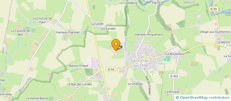 localisation de l'entreprise EARL BOERSMA DE LA MOTTE à SAINT-CLAIR-SUR-L'ELLE