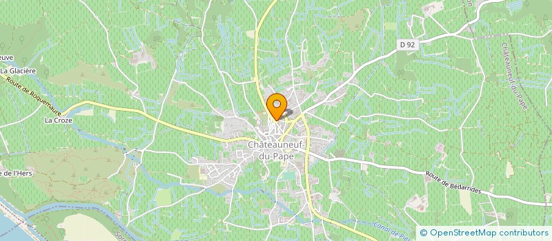 localisation de l'entreprise EARL BOIRON MAURICE ET NICOLAS  CHATEAUNEUF-DU-PAPE