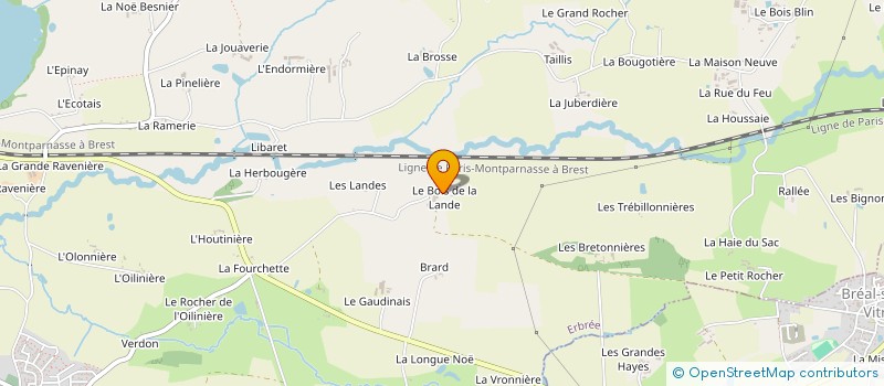 localisation de l'entreprise EARL BOIS DE LA LANDE à ERBREE
