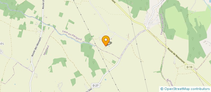 localisation de l'entreprise EARL BOISSERIE  FAUX