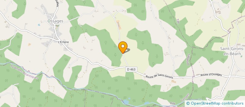 localisation de l'entreprise EARL BOLAVER  OSSAGES