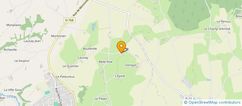 localisation de l'entreprise EARL BON REPOS à PLOUGUENAST-LANGAST