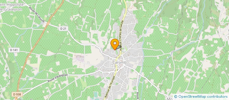 localisation de l'entreprise EARL BONNAVENTURE  CAROMB