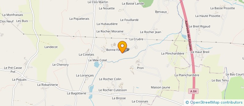 localisation de l'entreprise EARL BONNE FONTAINE  MAEN ROCH