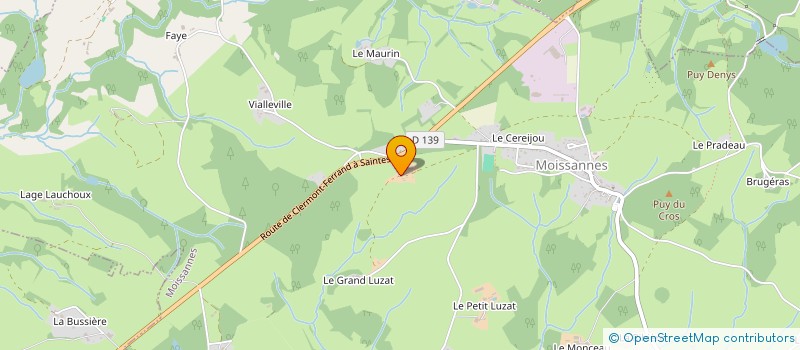 localisation de l'entreprise EARL BONNET-FRANDEBOEUF à MOISSANNES