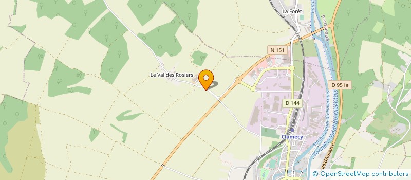 localisation de l'entreprise EARL BONNOTTE DIDIER à CLAMECY