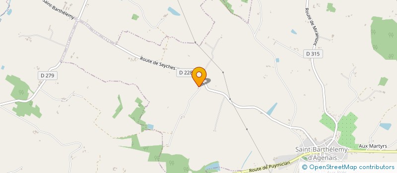 localisation de l'entreprise EARL BORTOLIN  PUYMICLAN