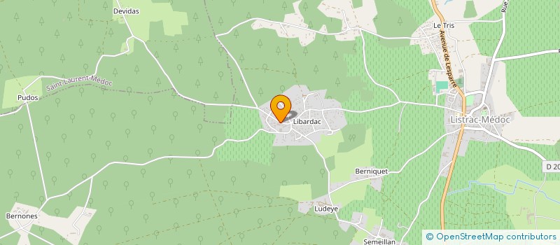 localisation de l'entreprise EARL BOSQ ET FILS à LISTRAC-MEDOC